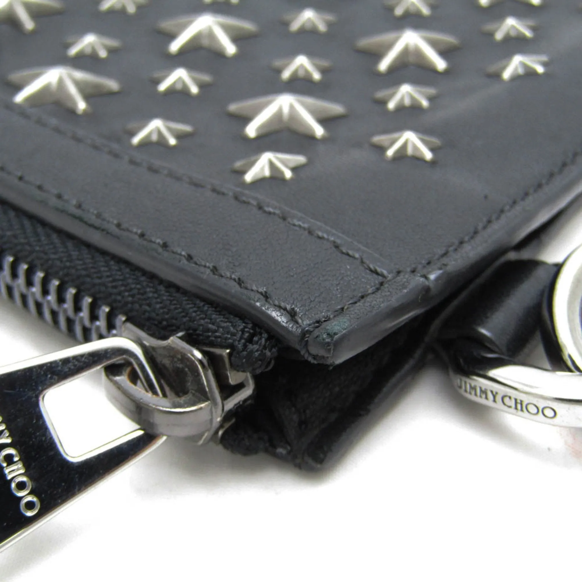 Jimmy Choo Star Studs Leather Clutch Bag (Pre-Owned)