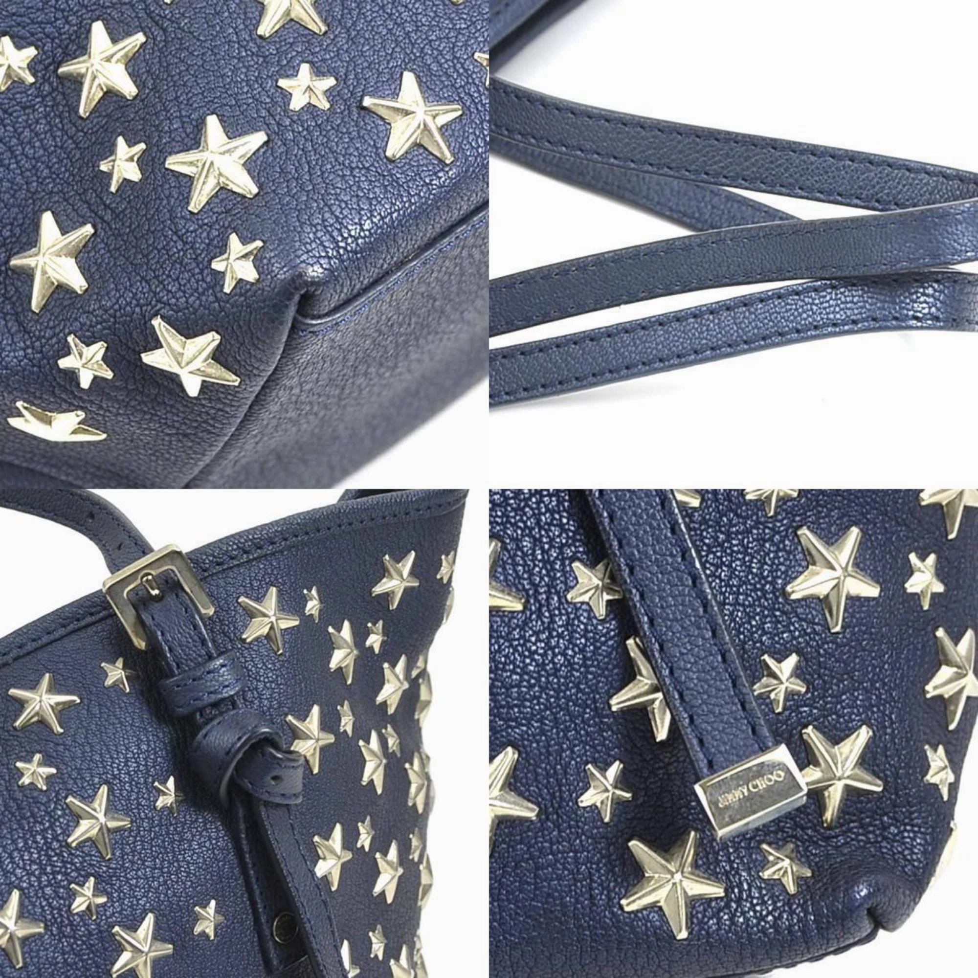 Jimmy Choo  Leather Metal Handbag (Pre-Owned)