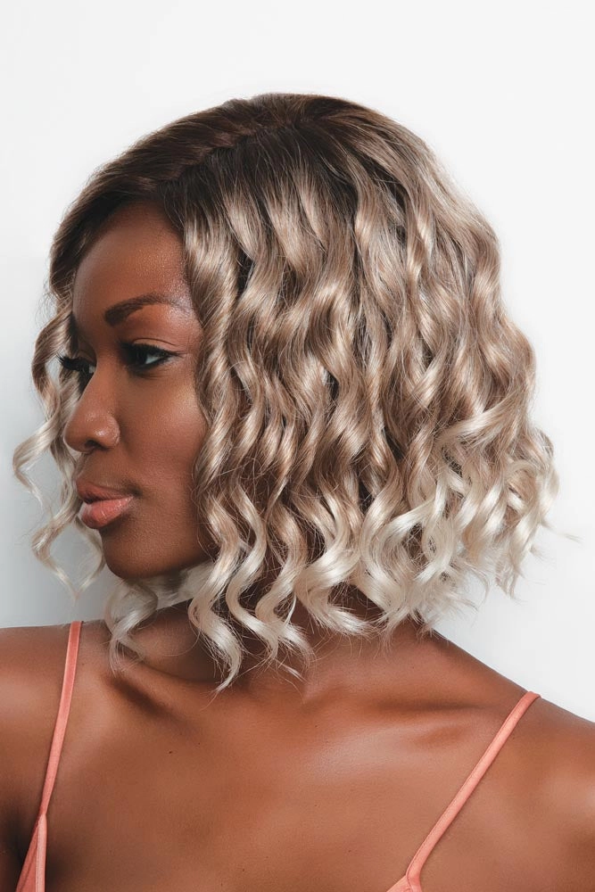 Julie <br>Synthetic Lace Front with Lace Part Wig