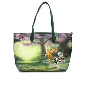 Kate Spade Disney Sutton Bambi Coated Canvas Shoulder Tote Handbag Women's Purse