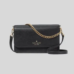 Kate Spade Madison Small Flap Crossbody Black KC586
