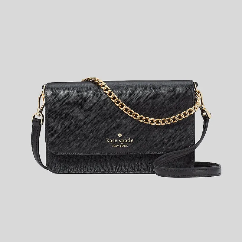 Kate Spade Madison Small Flap Crossbody Black KC586