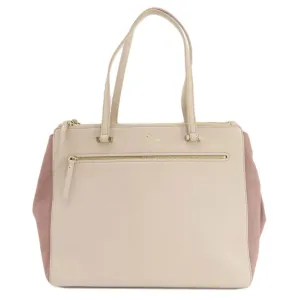 Kate Spade  pink Leather Suede Tote Bag (Pre-Owned)