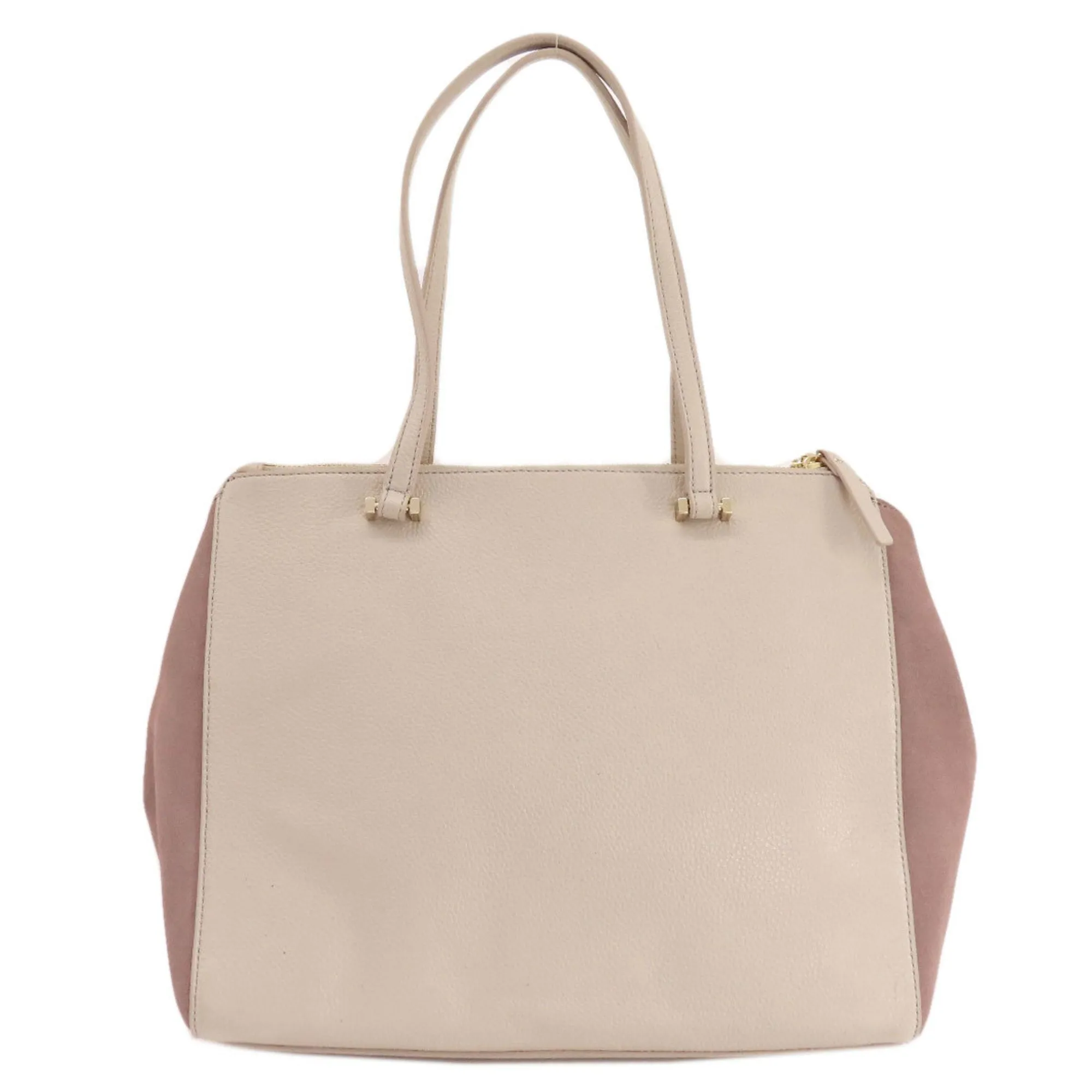 Kate Spade  pink Leather Suede Tote Bag (Pre-Owned)