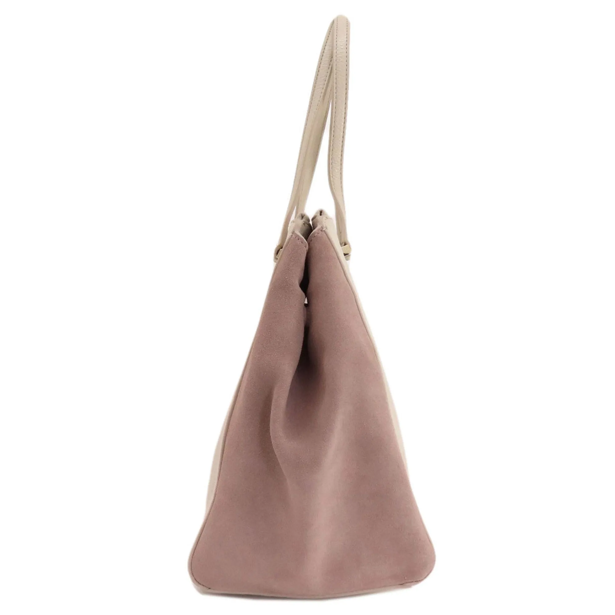 Kate Spade  pink Leather Suede Tote Bag (Pre-Owned)
