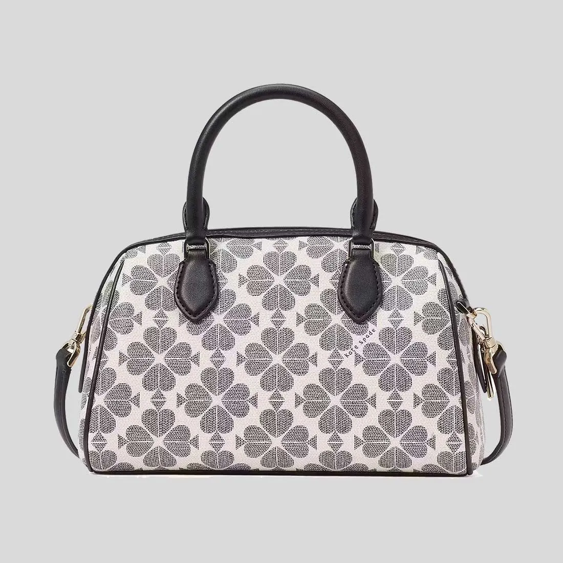KATE SPADE Signature Spade Flower Duffle Crossbody Bag Black Multi KG483