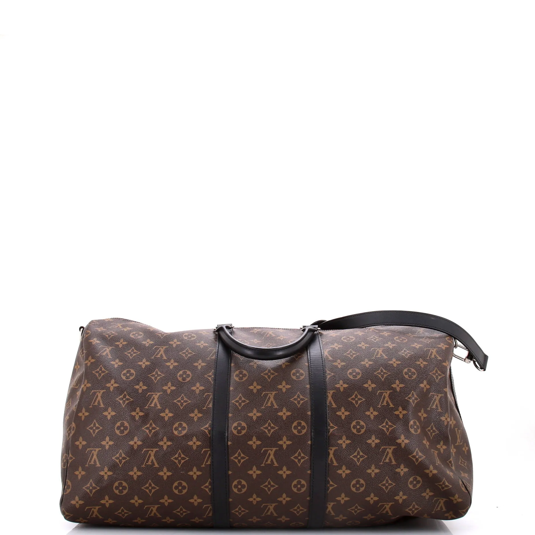 Keepall Bandouliere Bag Macassar Monogram Canvas 55