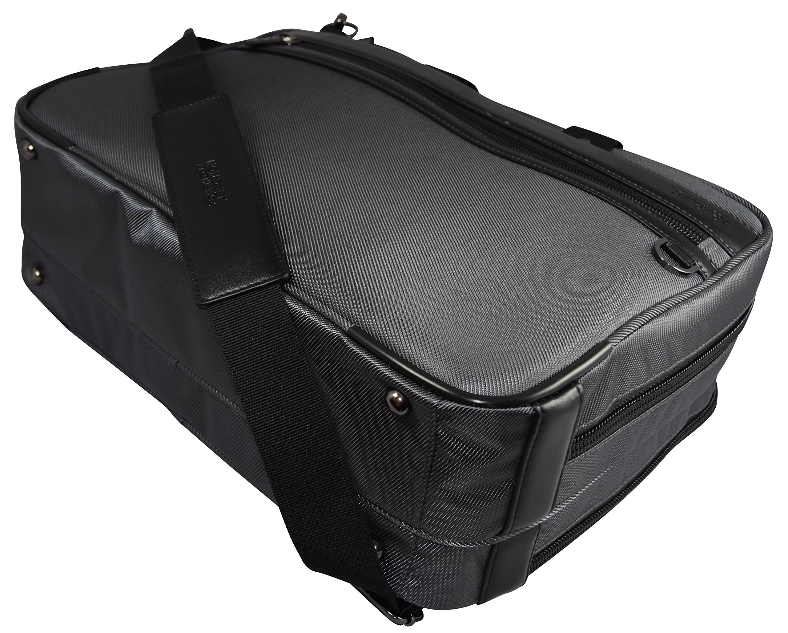 Kenneth Cole 17.3" Top Zip Portfolio/Computer Case Black-Charcoal