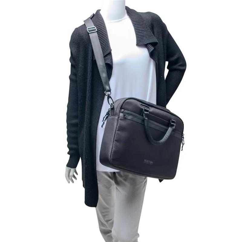 Kenneth Cole Reaction Polyester Dual Compartment 16" Laptop Business Messenger Bag