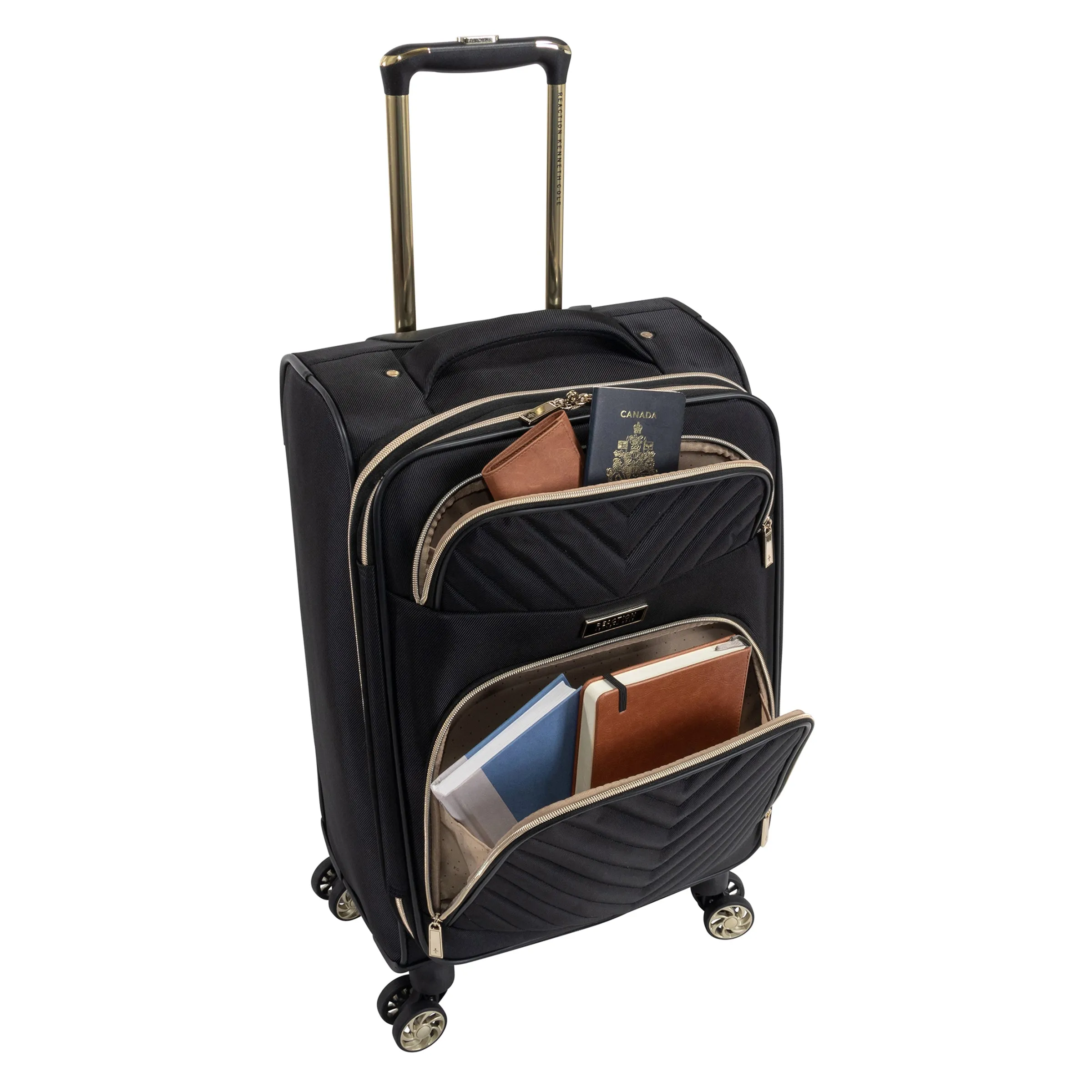 Kenneth Cole Reaction Women's Chelsea 3 Piece Set (20'', 24'', & 28") Softside 8-Wheel Expandable Luggage Set