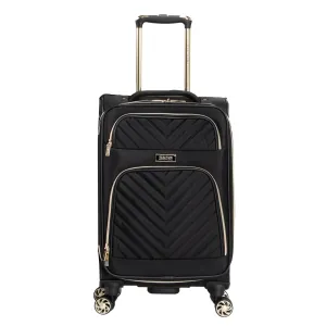 Kenneth Cole Reaction Women's Chelsea Chevron Softside 8-Wheel Expandable Luggage & Chelsea Backpack 2-Piece Bundle (20" Carry-On & Backpack)