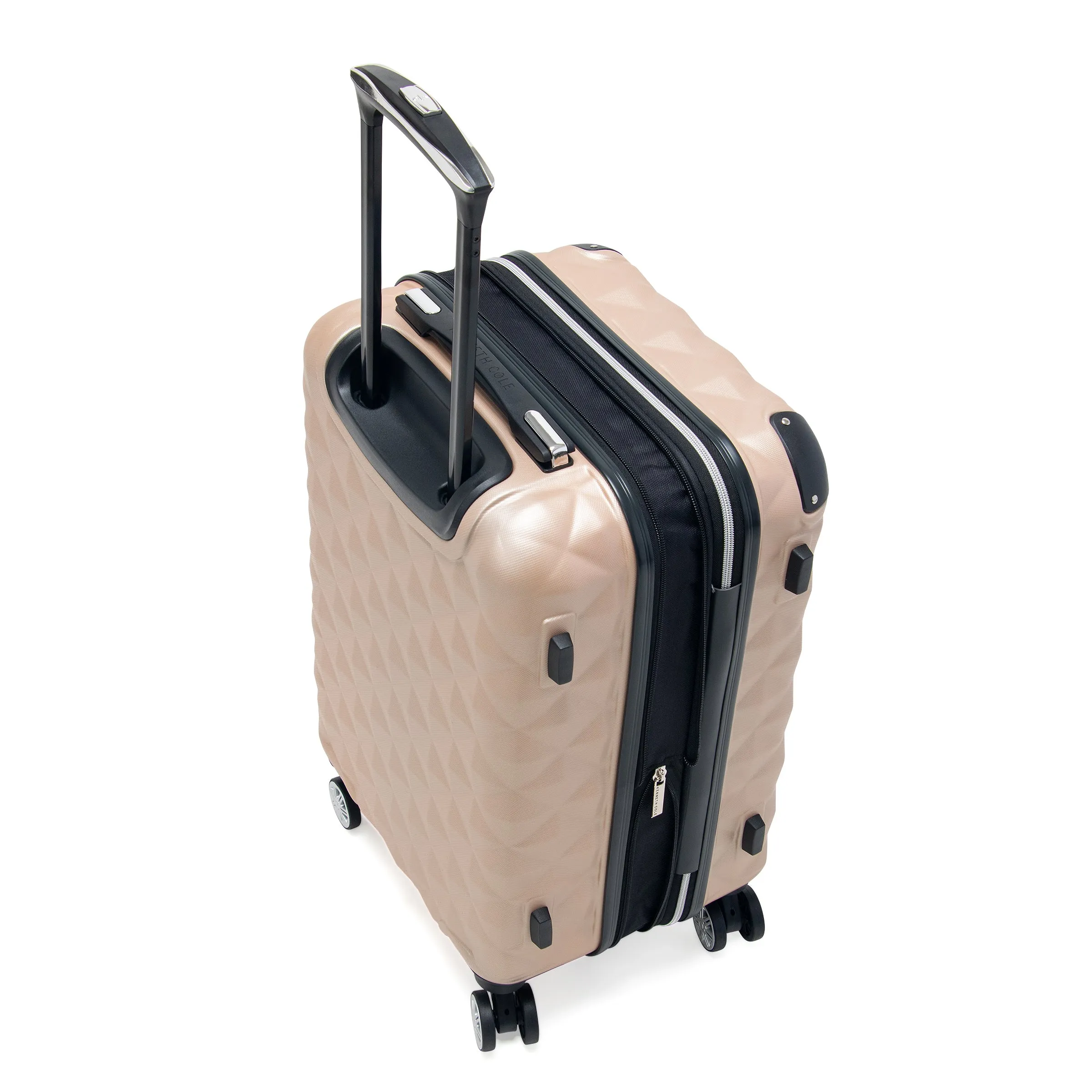 Kenneth Cole Reaction Women's Diamond Tower 3 Piece Set (20'', 24'', & 28") Hardside 8-Wheel Expandable Luggage Set