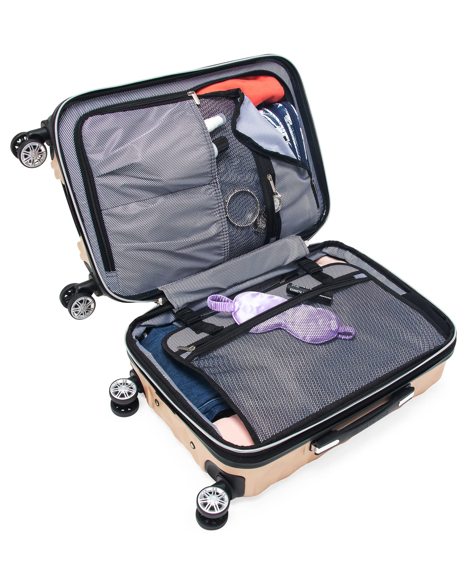Kenneth Cole Reaction Women's Diamond Tower Hardside 8-Wheel Spinner Expandable 28'' Checked Luggage