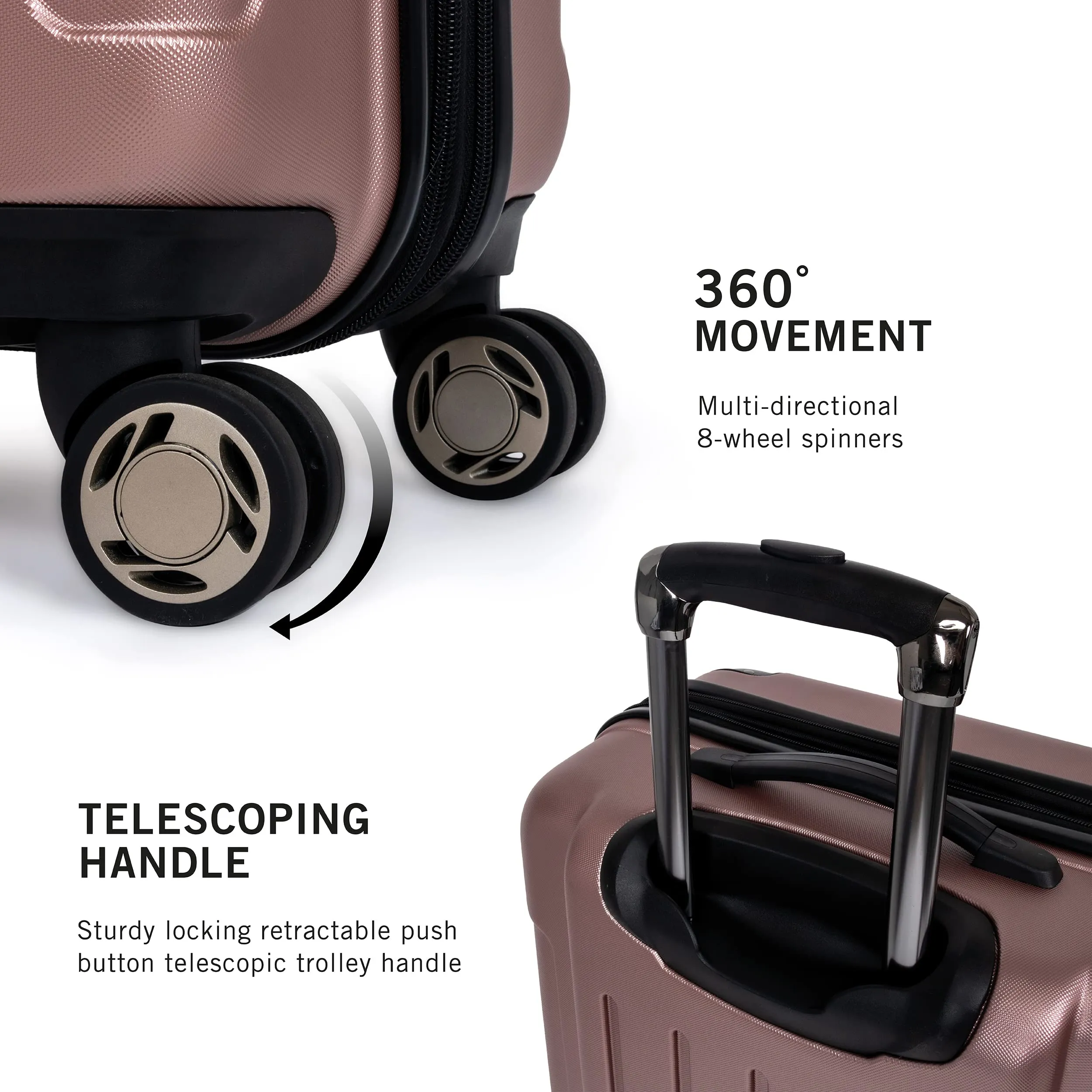 Kenneth Cole Renegade 3 Piece Set (20", 24", & 28") Hardside Expandable Luggage Set