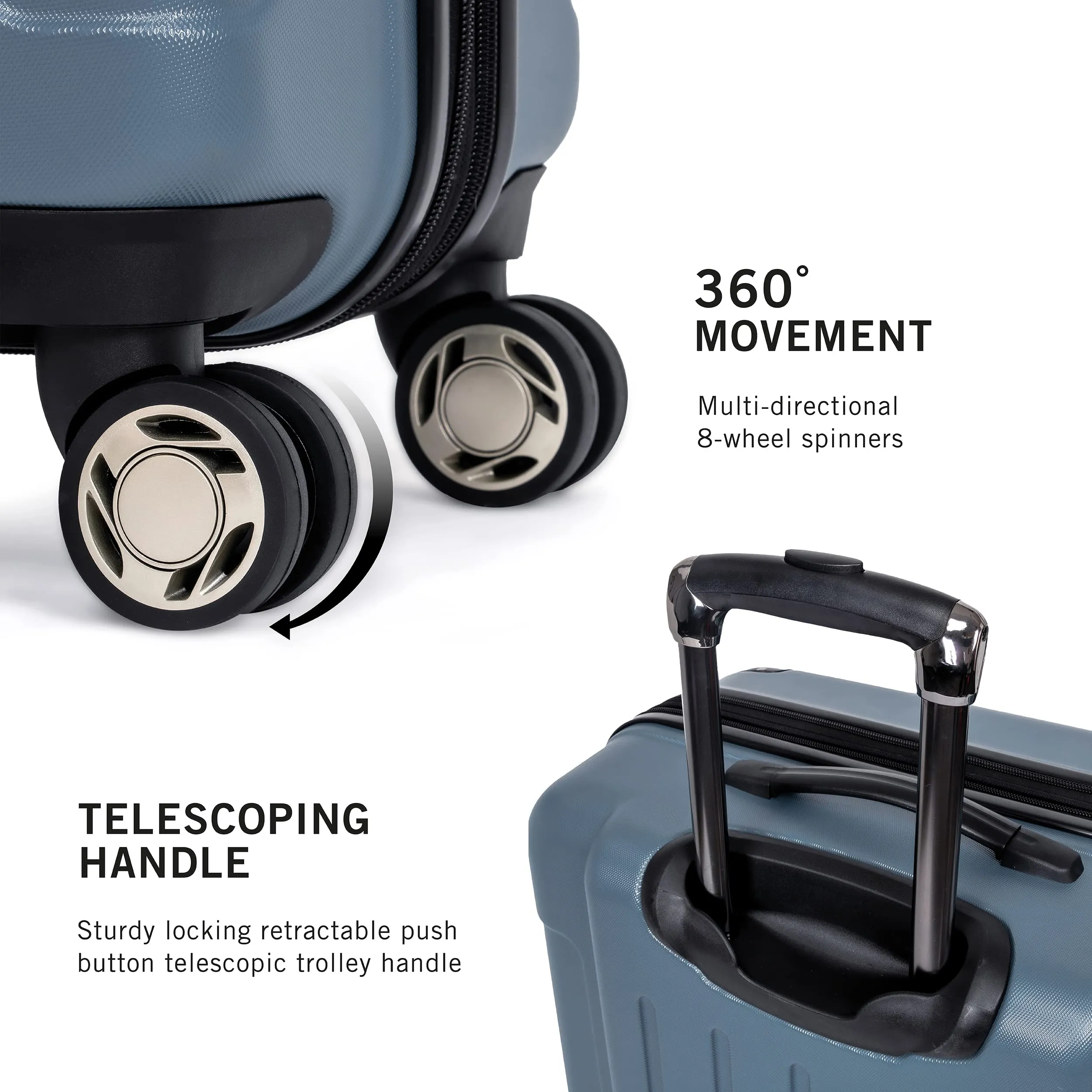 Kenneth Cole Renegade 3 Piece Set (20", 24", & 28") Hardside Expandable Luggage Set