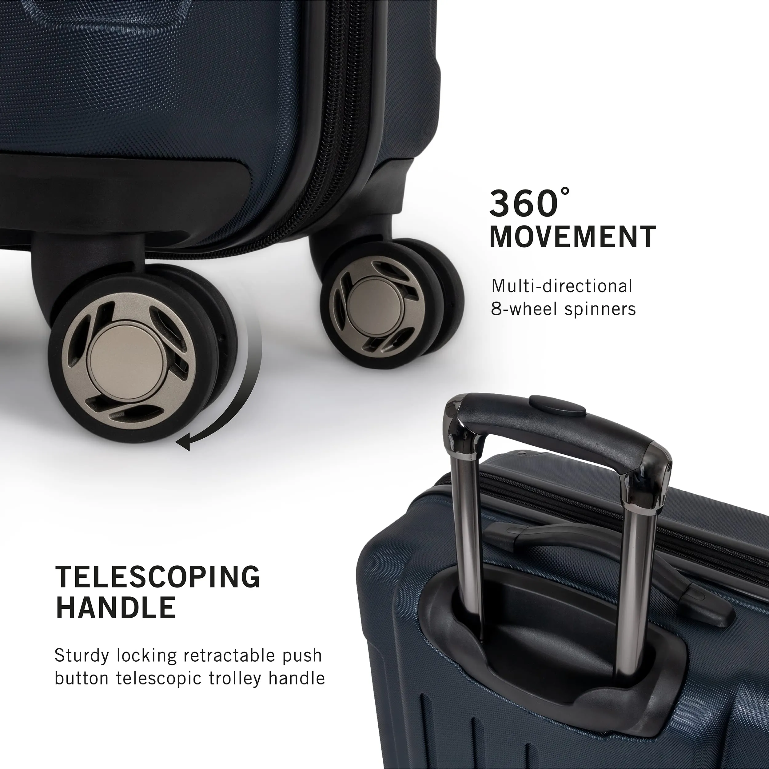 Kenneth Cole Renegade 3 Piece Set (20", 24", & 28") Hardside Expandable Luggage Set
