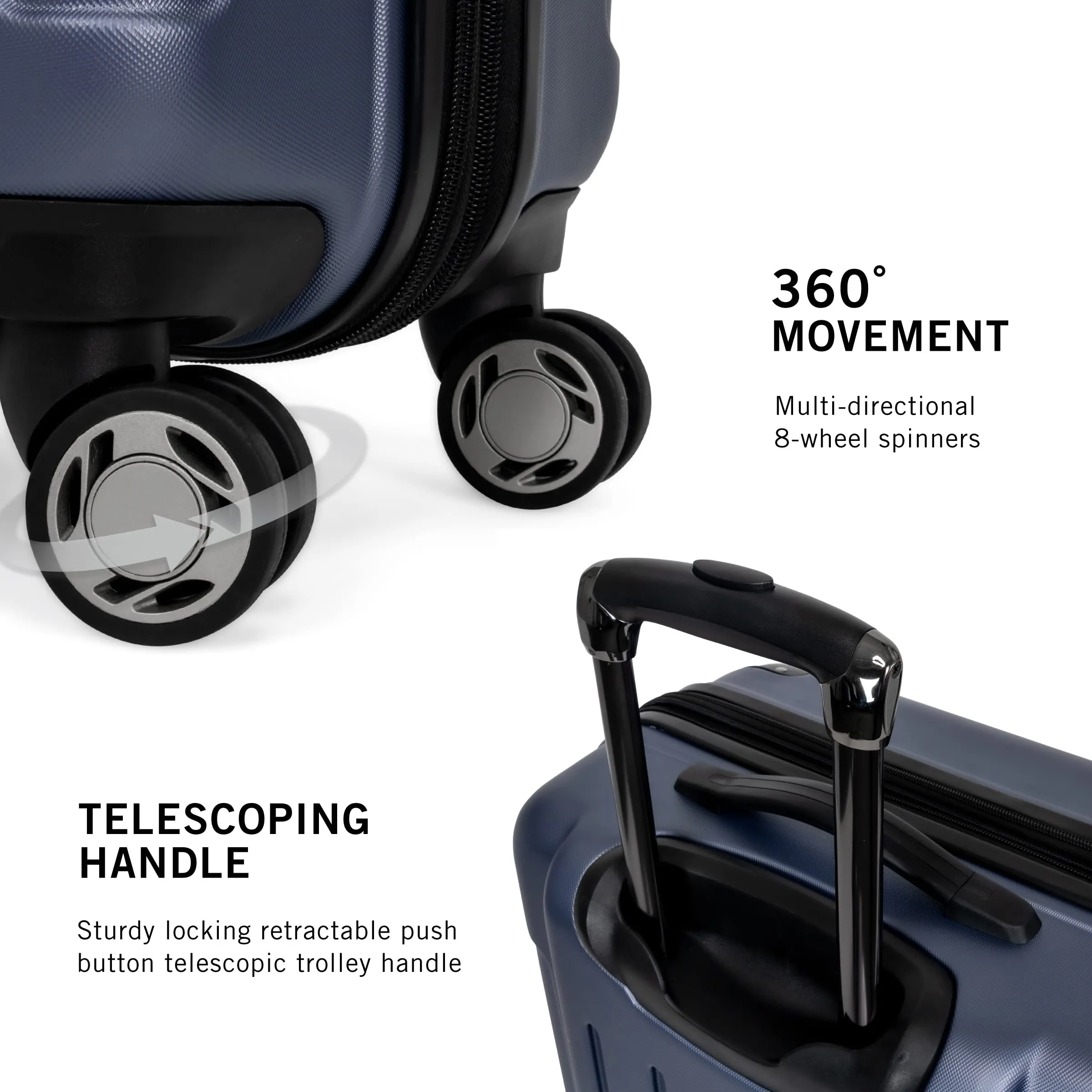 Kenneth Cole Renegade 3 Piece Set (20", 24", & 28") Hardside Expandable Luggage Set