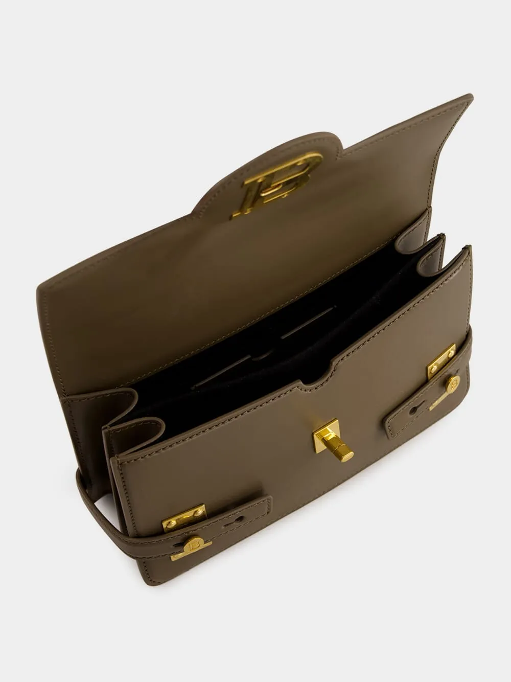 Khaki B-Buzz 24 Leather Bag