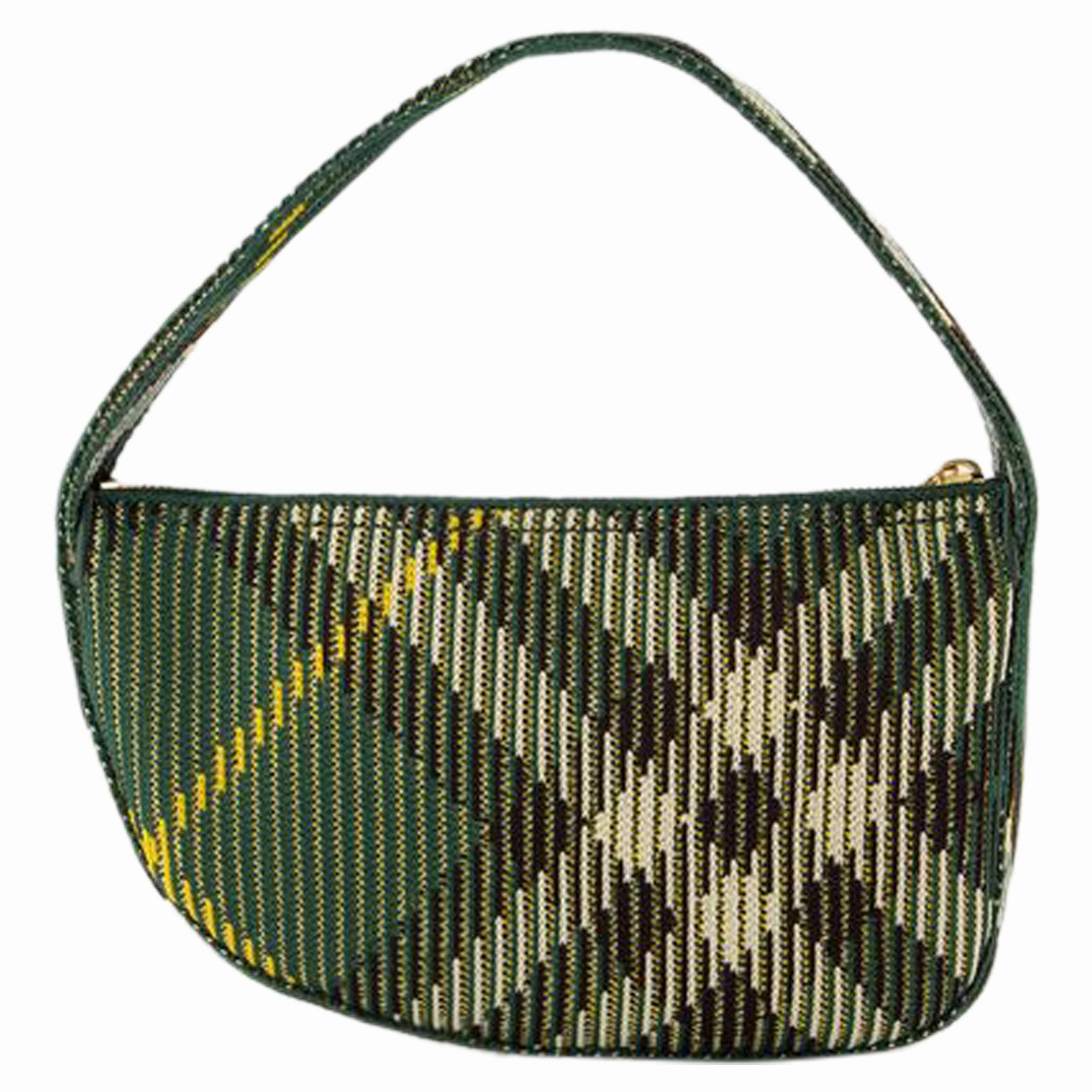 Knit Baguette Purse - Burberry - Nylon - Green