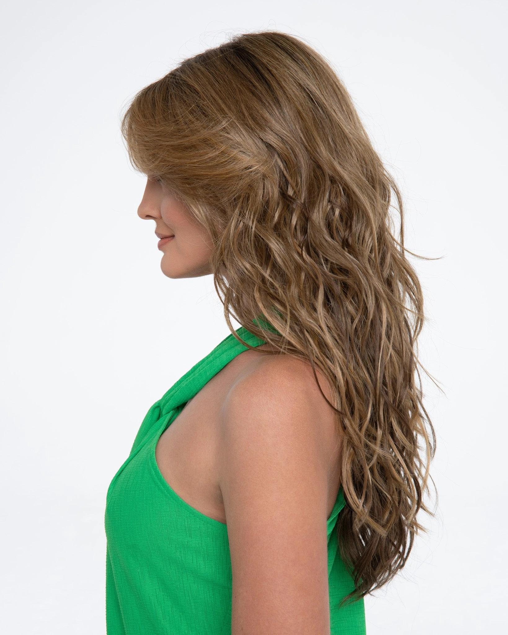 Krista Wig by Envy | Human Hair/Heat Friendly Synthetic Blend Hair | Average Cap