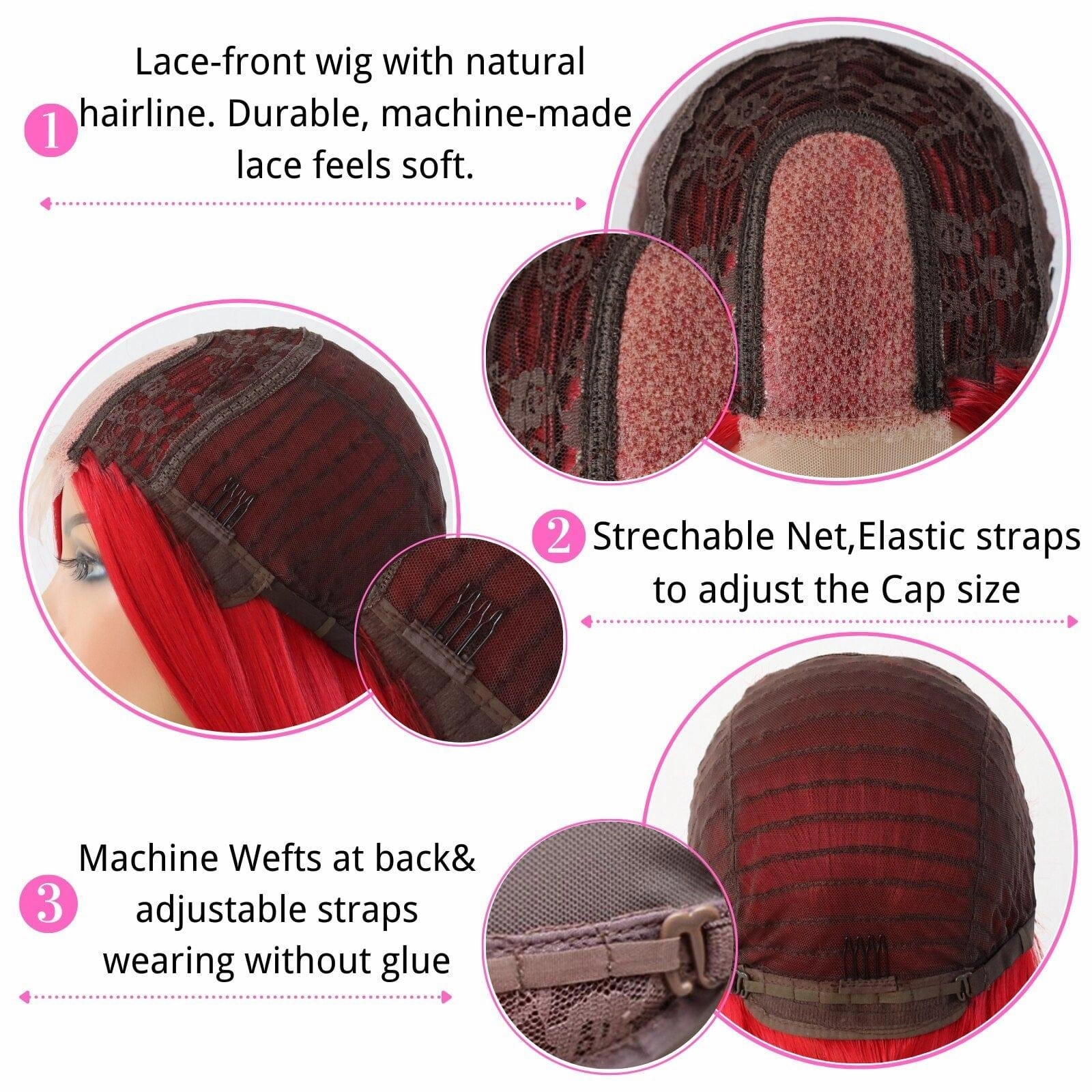 Lace Front Red Wig