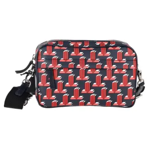 Lanvin Monogram Camera Crossbody Bag in Multicolor Leather