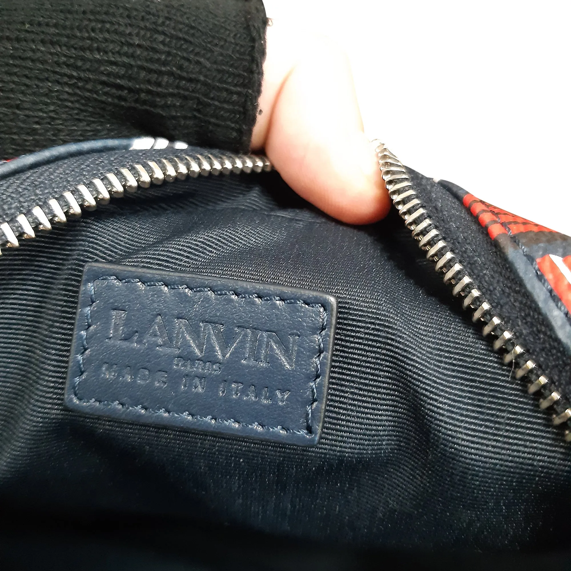 Lanvin Monogram Camera Crossbody Bag in Multicolor Leather