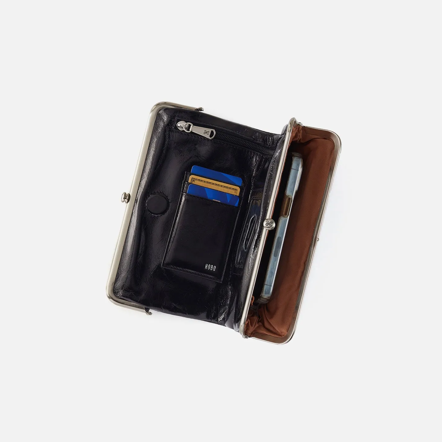 Lauren Clutch-Wallet In Pebbled Leather - Birch