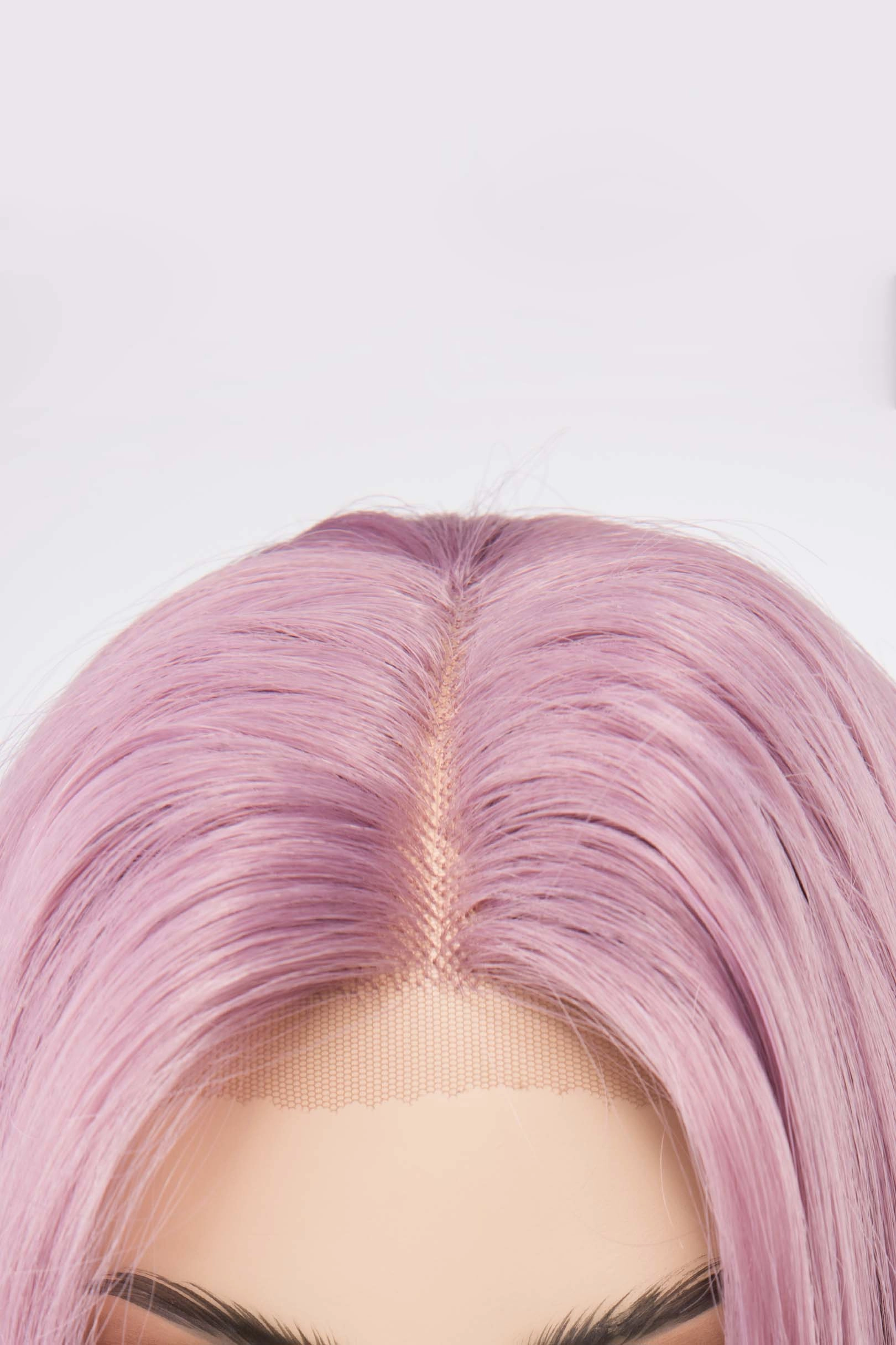Lavender Straight Lace Front Synthetic Wig Kylin