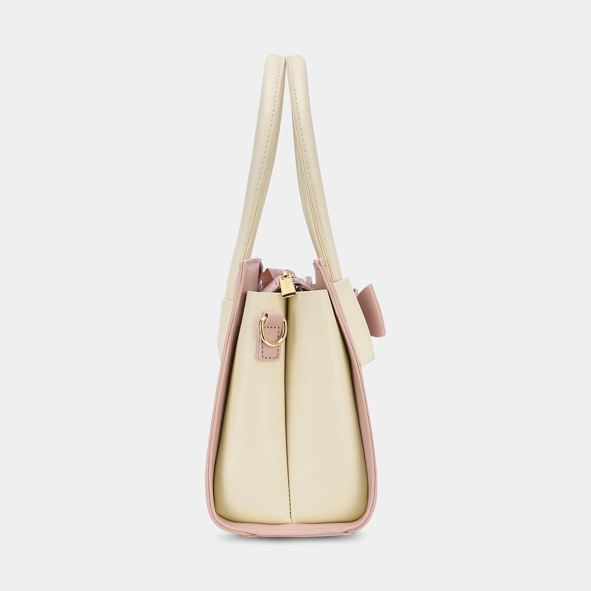 Lavie Luxe Knot Light Pink Medium Women's Satchel Bag