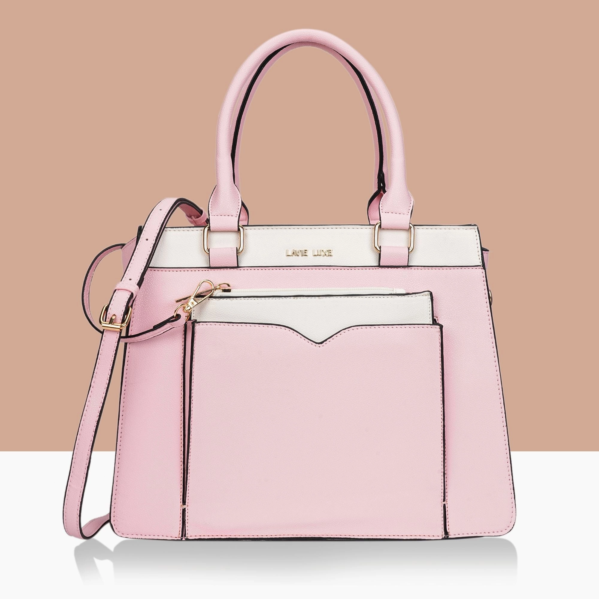 Lavie Luxe Light Pink Medium Women's Yalon23 Satchel Bag