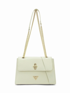 Lavie Signature Orlando Small Off White Womens Flap Satchel