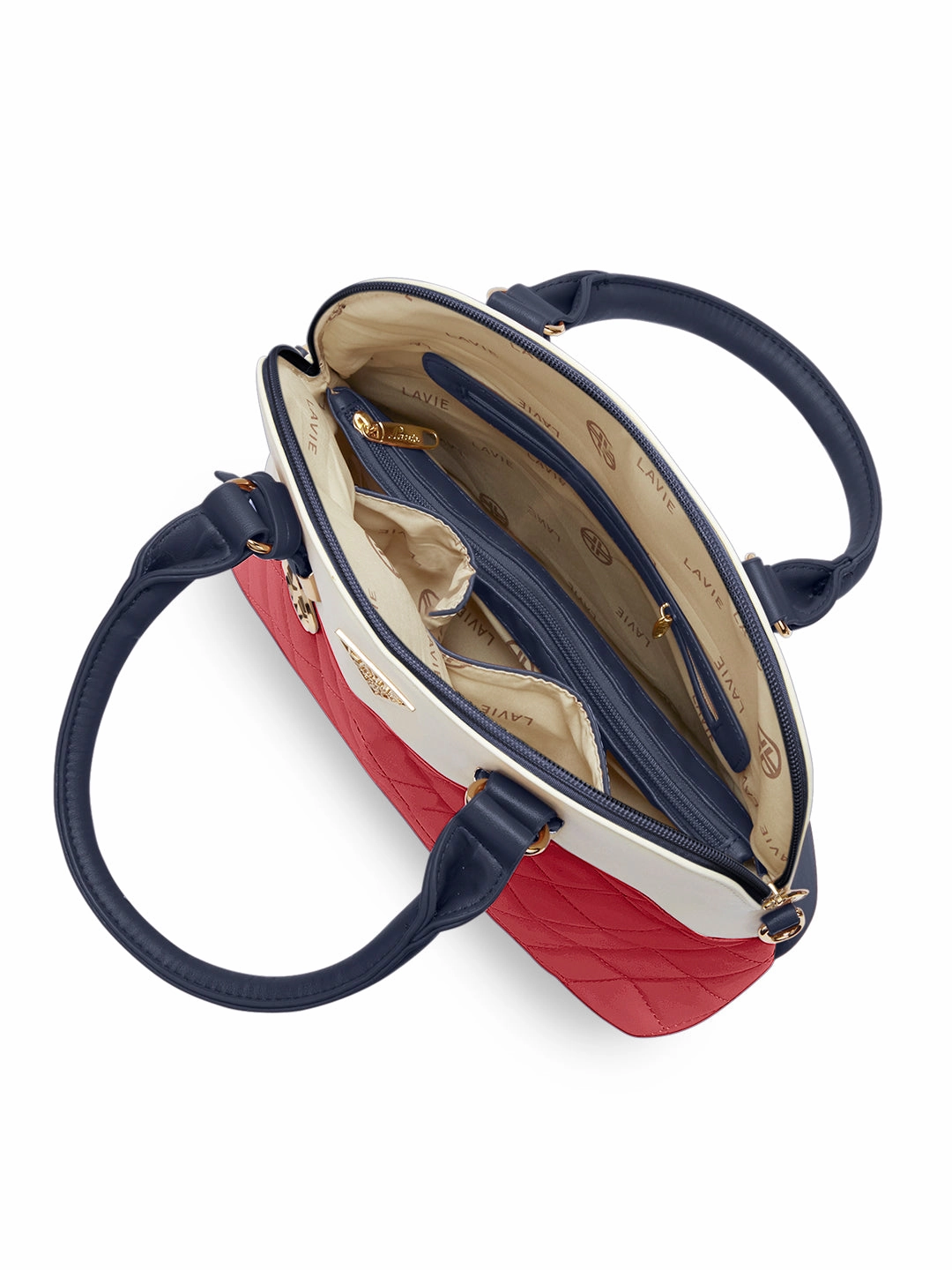 Lavie Signature Texas Medium Red Womens Satchel