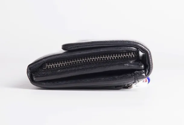 Leather Long clutch wallet leather black men wallet long wallet