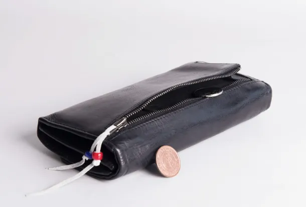 Leather Long clutch wallet leather black men wallet long wallet