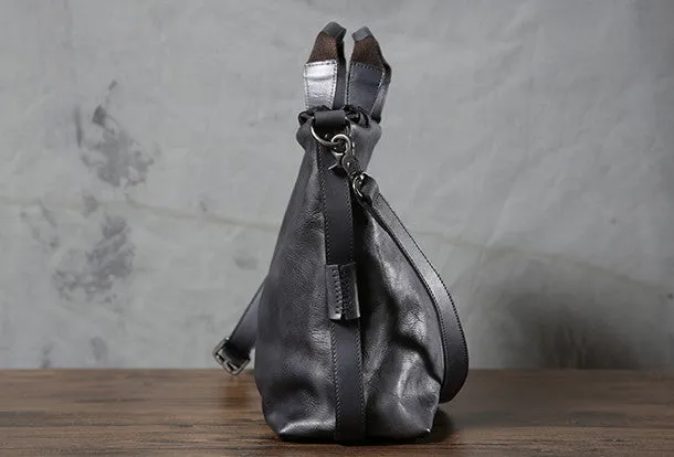 Leather mens Briefcase Shoulder laptop bag Business Bag for Men