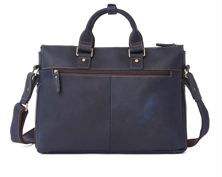 LEATHER MENS BRIEFCASE Vintage WORK BAG BUSINESS BAG FOR MEN