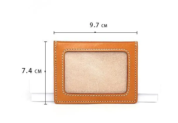 Leather Mens Card Wallet Card Holder Front Pocket Wallet Small Slim Wallet for Men