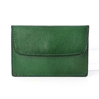 Leather Mens Card Wallet Front Pocket Wallet Small Slim Wallets Change Wallets for Men