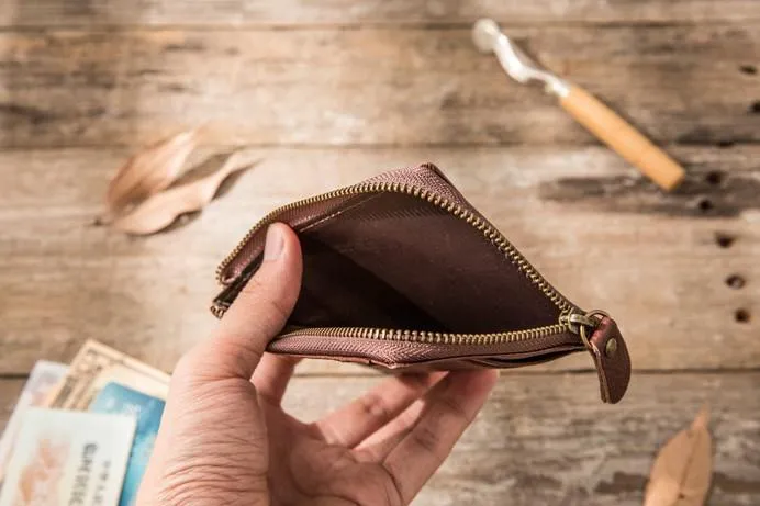 Leather Mens Slim Card Holder Front Pocket Wallets Card Wallets for Men