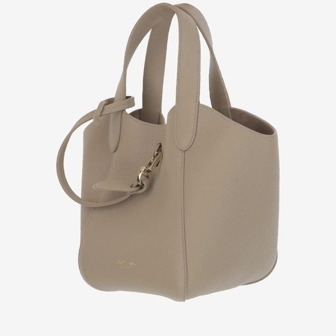 Leather Tote Bag With Logo