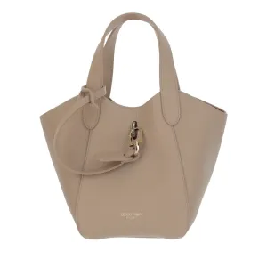 Leather Tote Bag With Logo