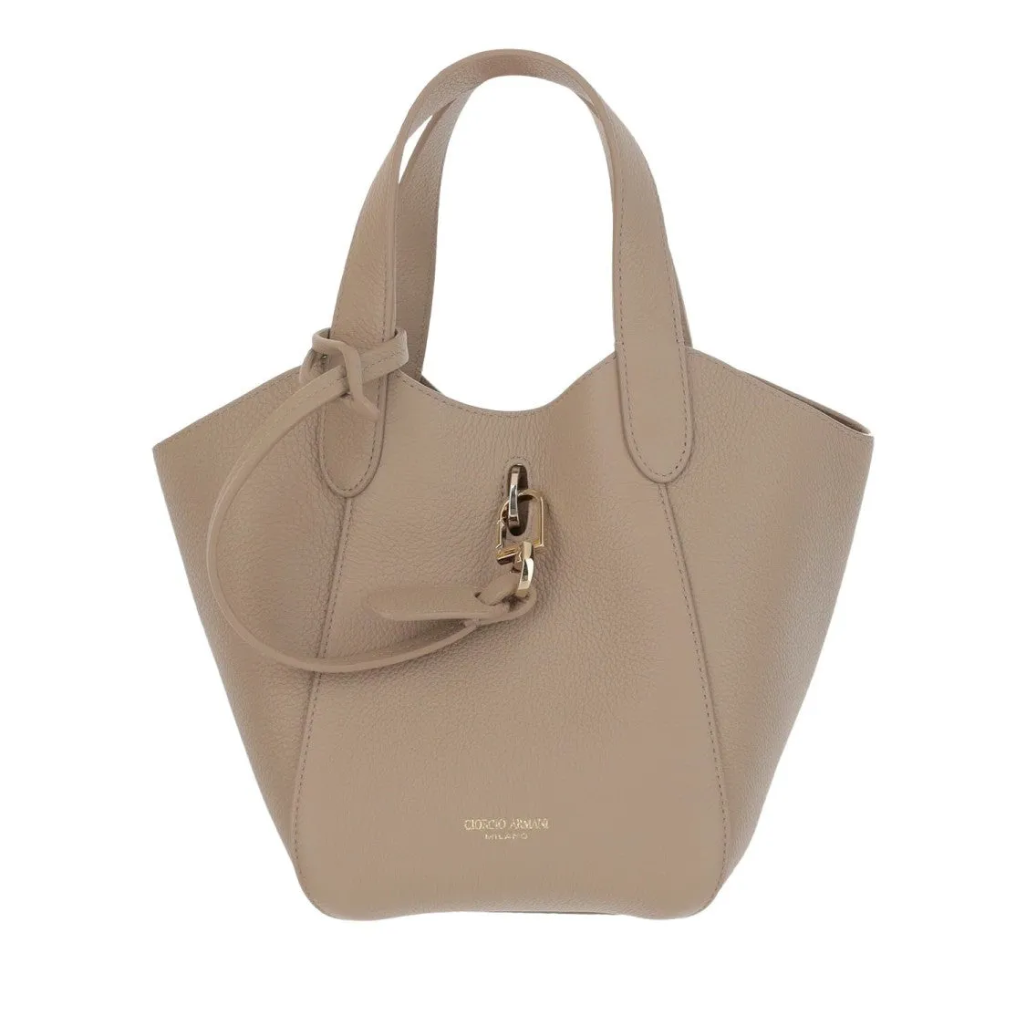 Leather Tote Bag With Logo
