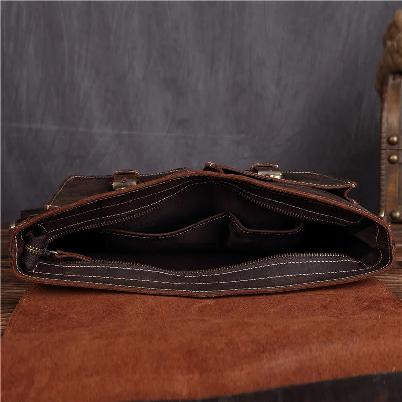 Leather Vintage Mens Briefcase Lawyer Briefcase Laptop Briefcase Business Briefcase For Men