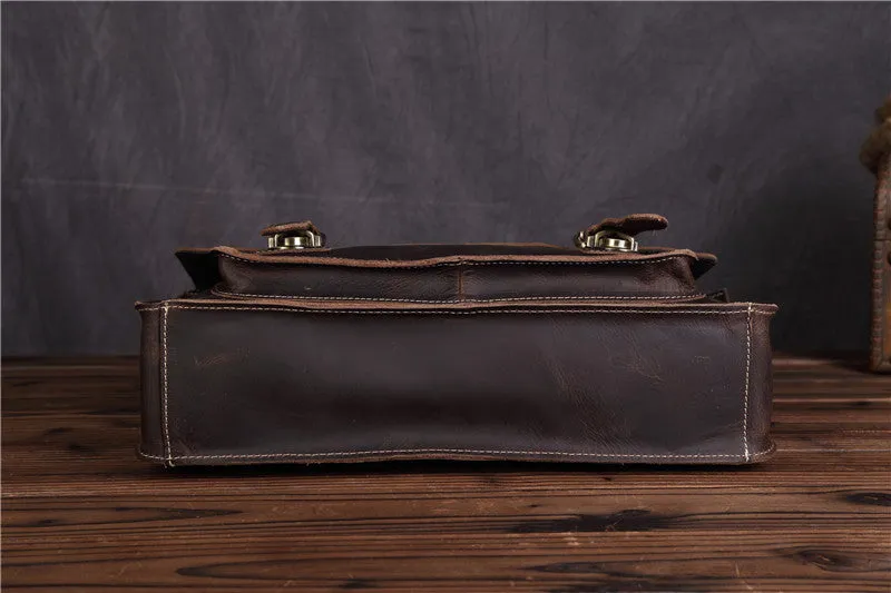 Leather Vintage Mens Briefcase Lawyer Briefcase Laptop Briefcase Business Briefcase For Men