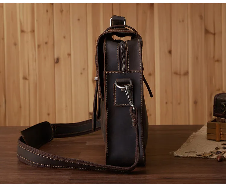 Leather Vintage Mens Briefcases Lawyer Briefcase Laptop Briefcase Business Briefcase For Men