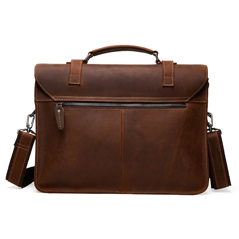Leather Vintage Mens Briefcases Lawyer Briefcase Laptop Briefcase Business Briefcase For Men