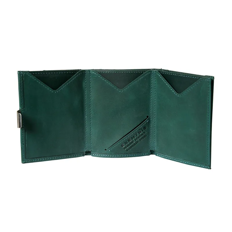 Leather Wallet // Emerald Green