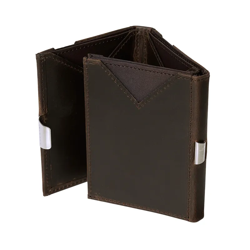 Leather Wallet // Nubuck Brown