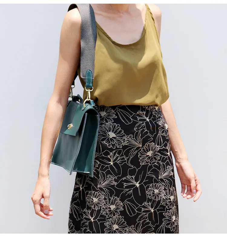 Leather Women Shoulder Bag Briefcase Work Bag For Women
